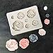 Roses Collection Fondant Candy Silicone Mold, Flower Fondant Mold for Sugarcraft Cake Decoration, Cupcake Topper, Polymer Clay, Soap Wax Making Crafting Projects