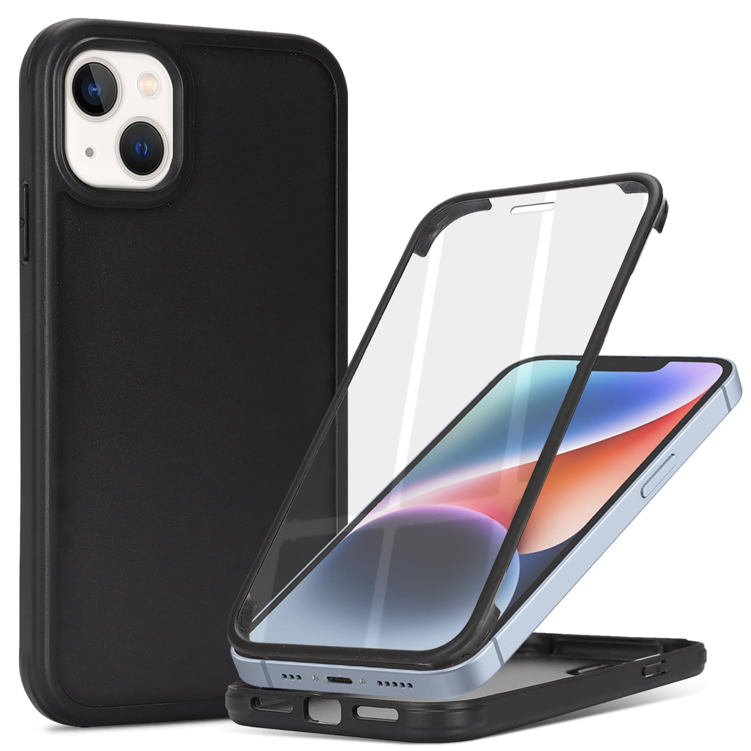 CoozCase for iPhone 14 Case with Built-in Screen