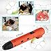3D Pen for Kids,Newest 3D Printing Pen Compatible ABS PLA Filament, KT-Prase Portable 3D Printer Drawing Pen LCD Screen Supports Mobile Power (Red)