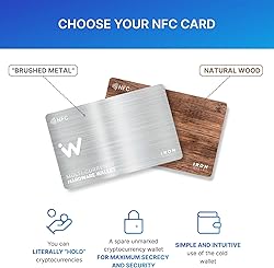 Crypto Wallet - Pack of 2 - Metal Design Card for