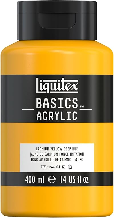Liquitex Basics Cadmium Yellow Deep Hue 400 ml Bottle