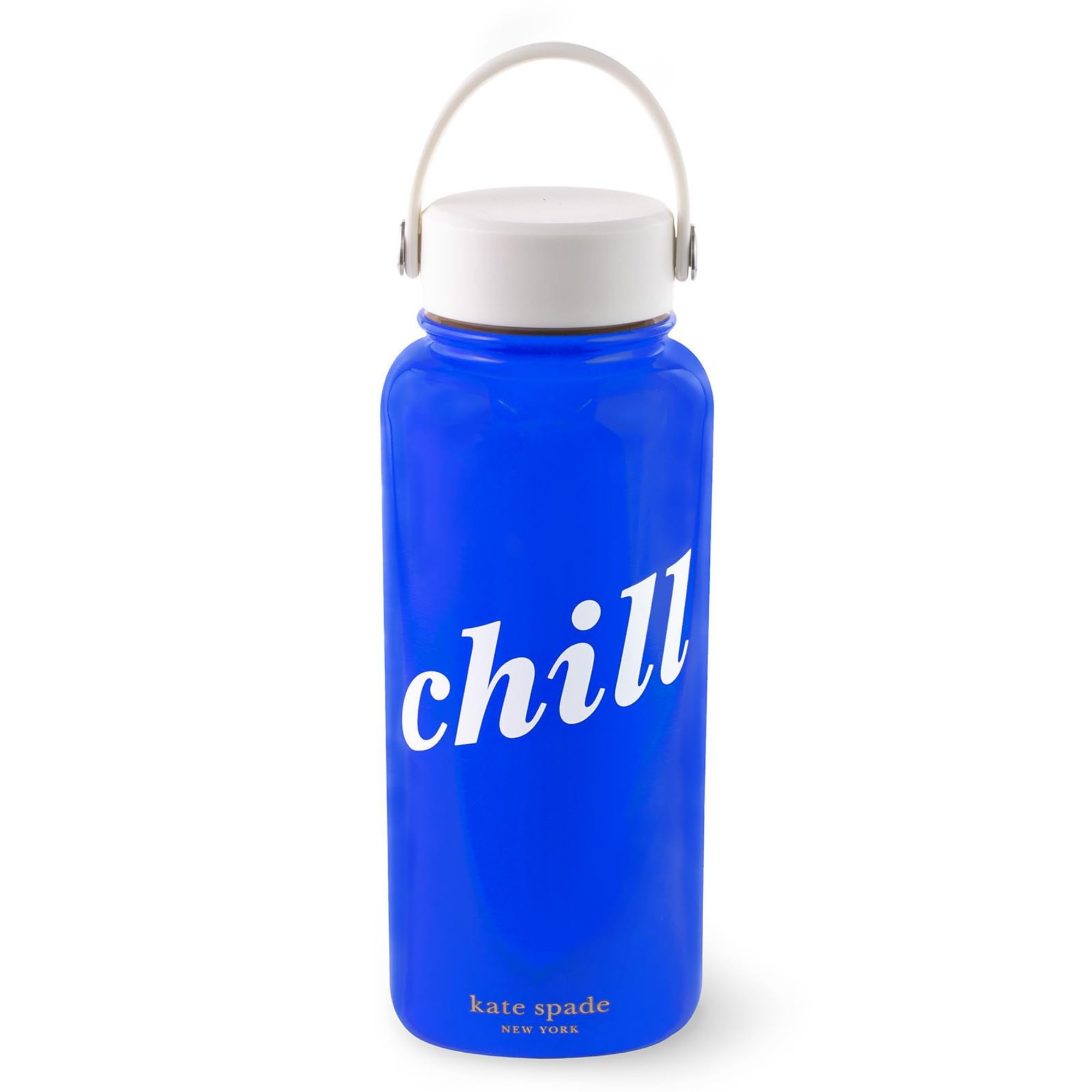Kate Spade New York Large Insulated Stainless Steel Water Bottle, 33 Ounce Metal Water Bottle, Double Wall Travel Tumbler with Lid, Colorblock, Chill โ image 1