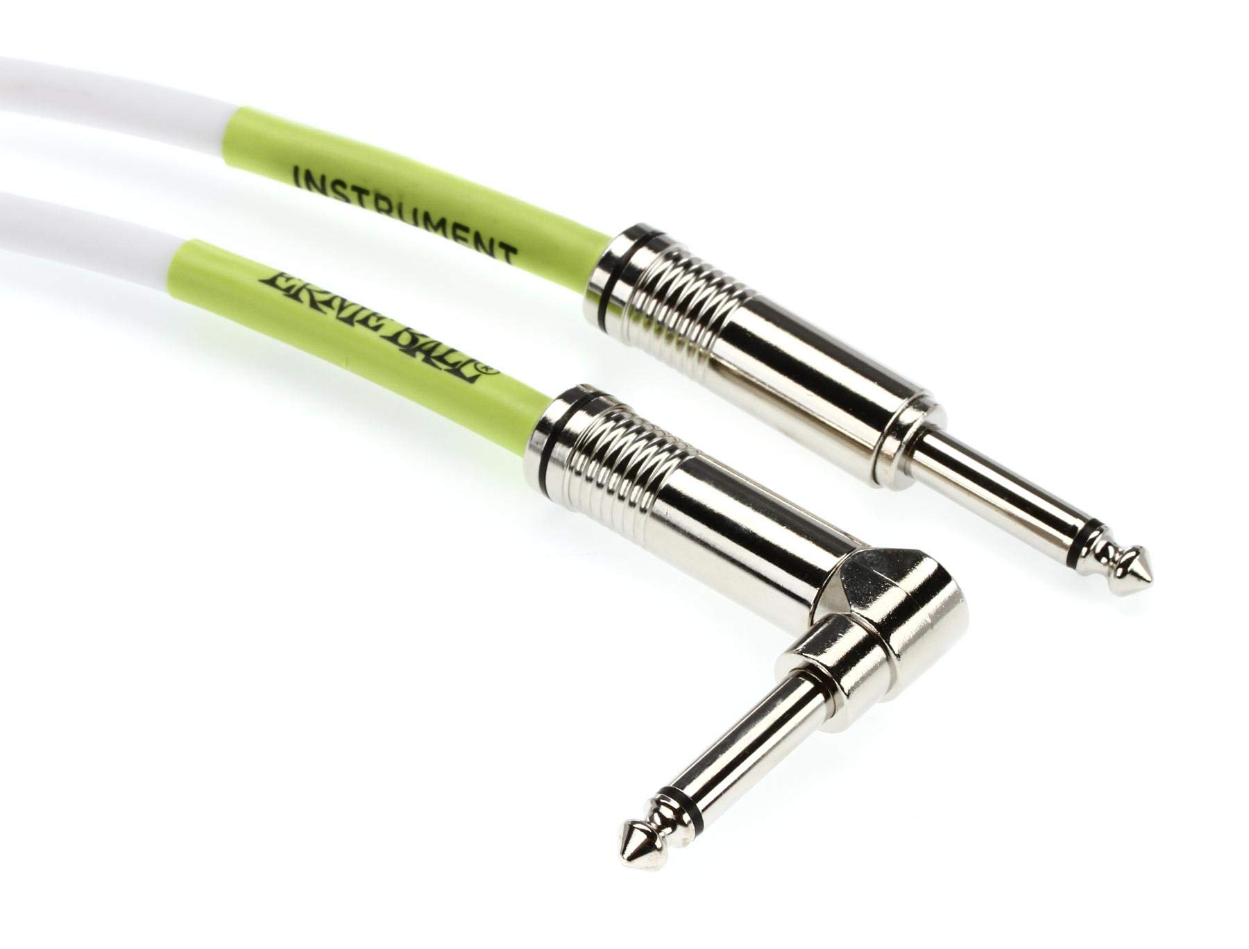 Ernie Ball 20 ft Straight / Angle Instrument Cable - White