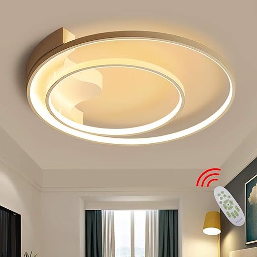 led ceiling light creative ring design living room lighting fixture colour brightness adjustable lighting lamps modern flush mount light chandelier