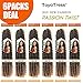 ROSDINA Passion Twist Hair - 18 Inch 6 Packs Ombre Blonde Long Bohemian Hair For Passion Twist Crochet Hair Butterfly Locs, Synthetic Braiding Hair Extensions (18 Inch,T27-6P)