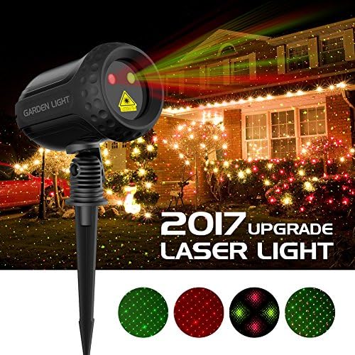 Laser Garden Light, MINO ANT Outdoor RG Laser Landscape Star Projector Lights with RF Remote for Christmas Yard Family Gathering Decoration, FDA Approved, All Aluminum