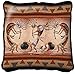 Kokopelli Pot Dance Pillow