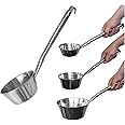 Stainless Steel Dipper, Ladle for Commercial & Home, Multi-Purpose Canning Ladle, No Pain Grip, Long and Smooth Handle, Large