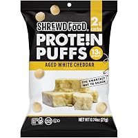 Shrewd Food Protein Puffs - High Protein, Low-Carb, Gluten-Free, Health Conscious Snacks, Keto Snacks, Non GMO, Soy-Free…