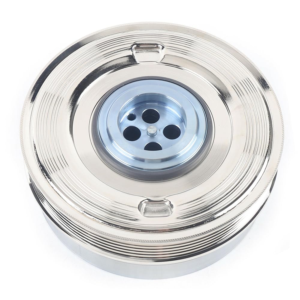 Photo 1 of 11238638614 Crankshaft Pulley for 2015-2018 BMW F46 F45, 2014-2020 Mini Cooper F54 F60 F55 F56 F57 Replat # 11232384185 11238602799 11238638613 V208715 503609 529024310 33101609 TVD1204A