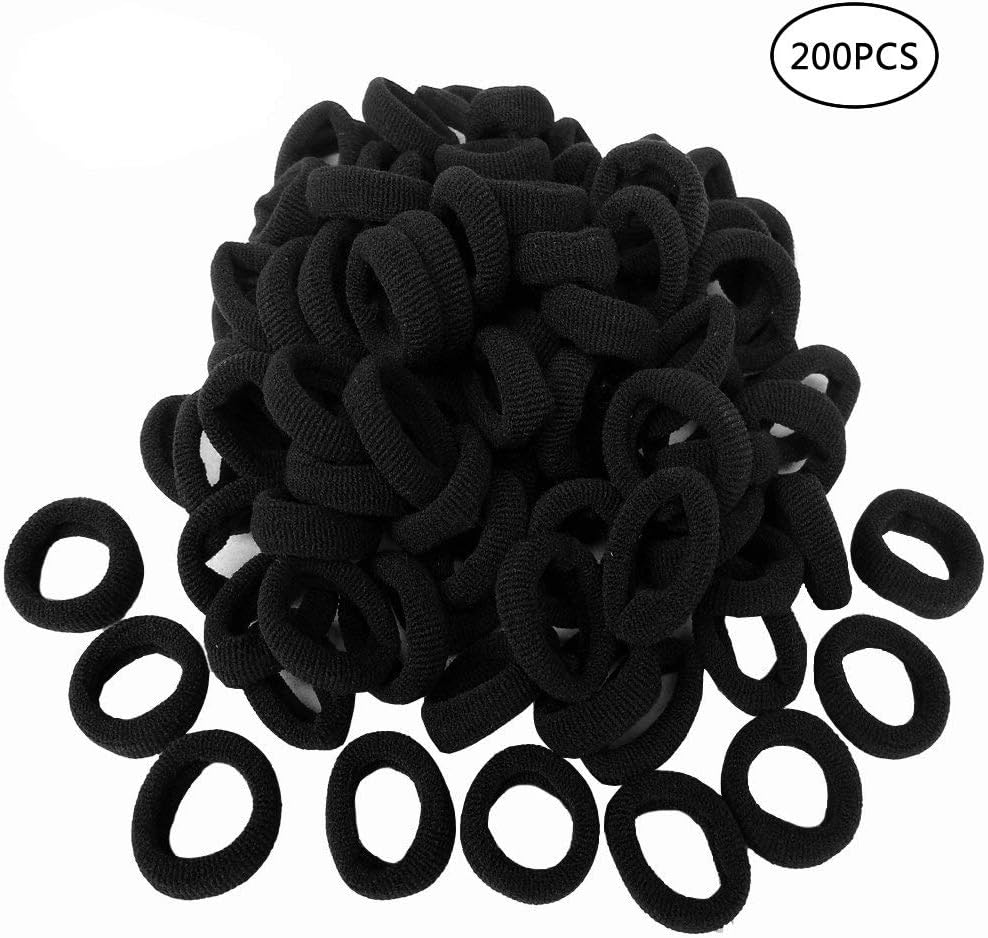 Hair Bands Ties,200pcs Tiny Soft Elastic Rubber Bands Not Hurt Hair for Toddler Baby Kid