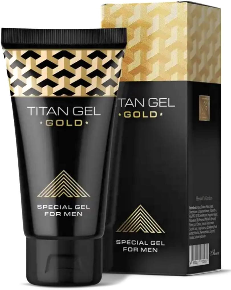Titan Gold Intimate Lubricant Gel for Men Limited Edition Enhanced Formula 50ML. Original Guaranteed from Russia with Hologram. (4x50ml)