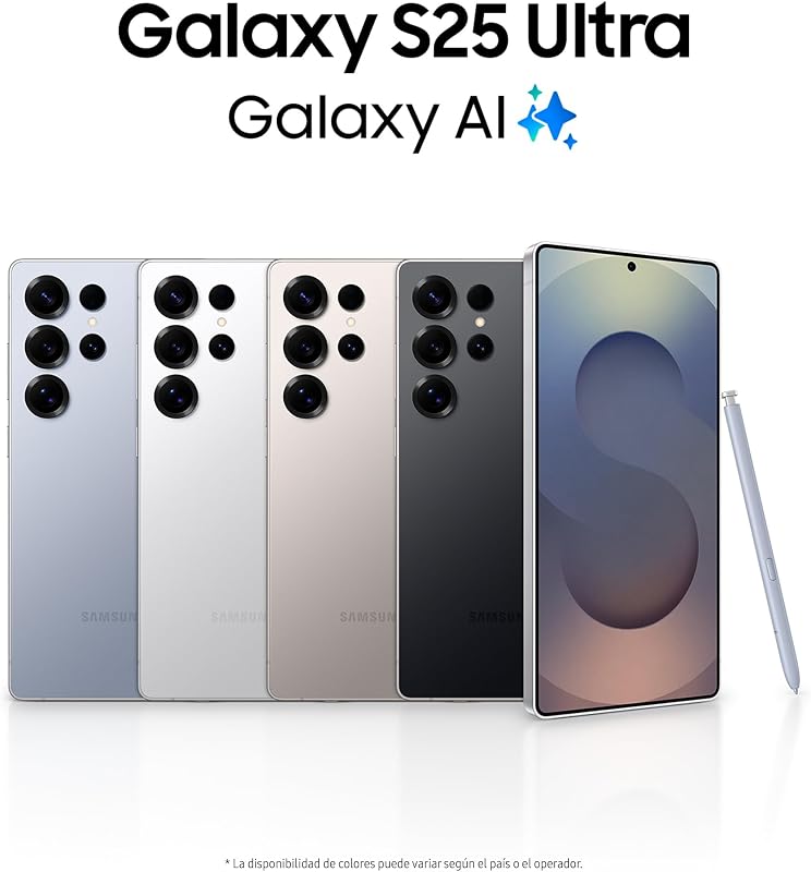 Galaxy S25 Ultra 256GB Teléfono Móvil con IA, Galaxy AI, 12GB RAM, Cámara 200MP, Dual SIM, IP68, Garantía del Fabricante 3 Años + 1 Año Extra, Titanio Negro (Versión Española) — foto 2 de 8