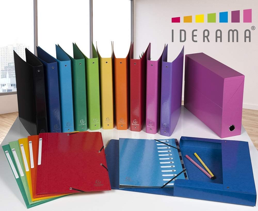 Exacompta, Ref 59780E, Iderama Collection, PP Filing Box, 250 x 330mm in Size, 40mm Spine, Suitable for Storing A4 Documents - Image 3