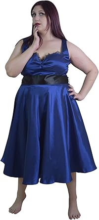 amazon royal blue plus size dresses