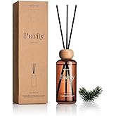 M&SENSE Cedarwood Reed Diffuser: 6.3 fl oz Non-Toxic Aroma Set with Sticks, Light & Subtle Fragrance, Long-Lasting Natural Essential Oil Gifts for Bedroom, Shelf Decor & Small Spaces