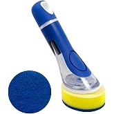 CELOX Dish Sponge with Handle, Dish Sponge with Soap Dispenser for Cleaning Kitchen