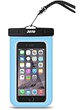 JOTO Universal Waterproof Case, Waterproof CellPhone Dry Bag Case  for Apple iPhone 6S 6, 6S Plus, 5S 5, Samsung Galaxy S6, Note 5 4, HTC, Blue