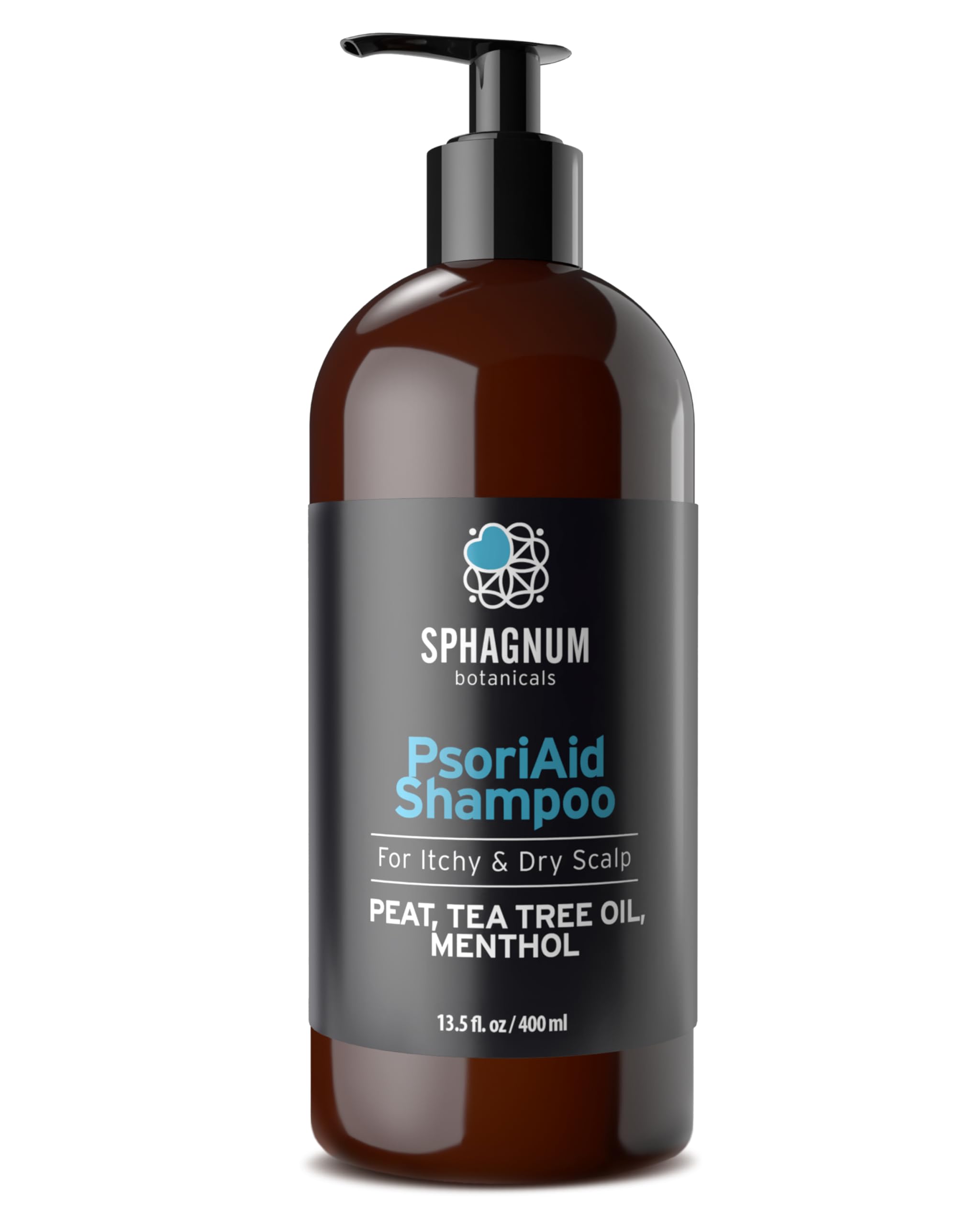 Psoriasis Shampoo - Peat Mud for Dandruff Scalp Treatment - Itchy and Flaky Dry Scalp. No Coal Tar and Sulfate Free. 400 ml — image 1