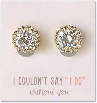 clip on bridesmaid earrings
