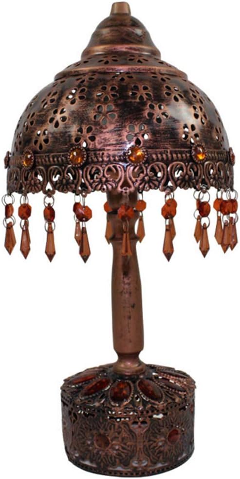 Table Lamp,Desk Lamp Wrought Iron Material Acrylic Lampshade Bohemian Bar Decoration Lamp Energy Saving Lamp Incandescent LED Lamp,Dimmingswitch [Energy Class A]