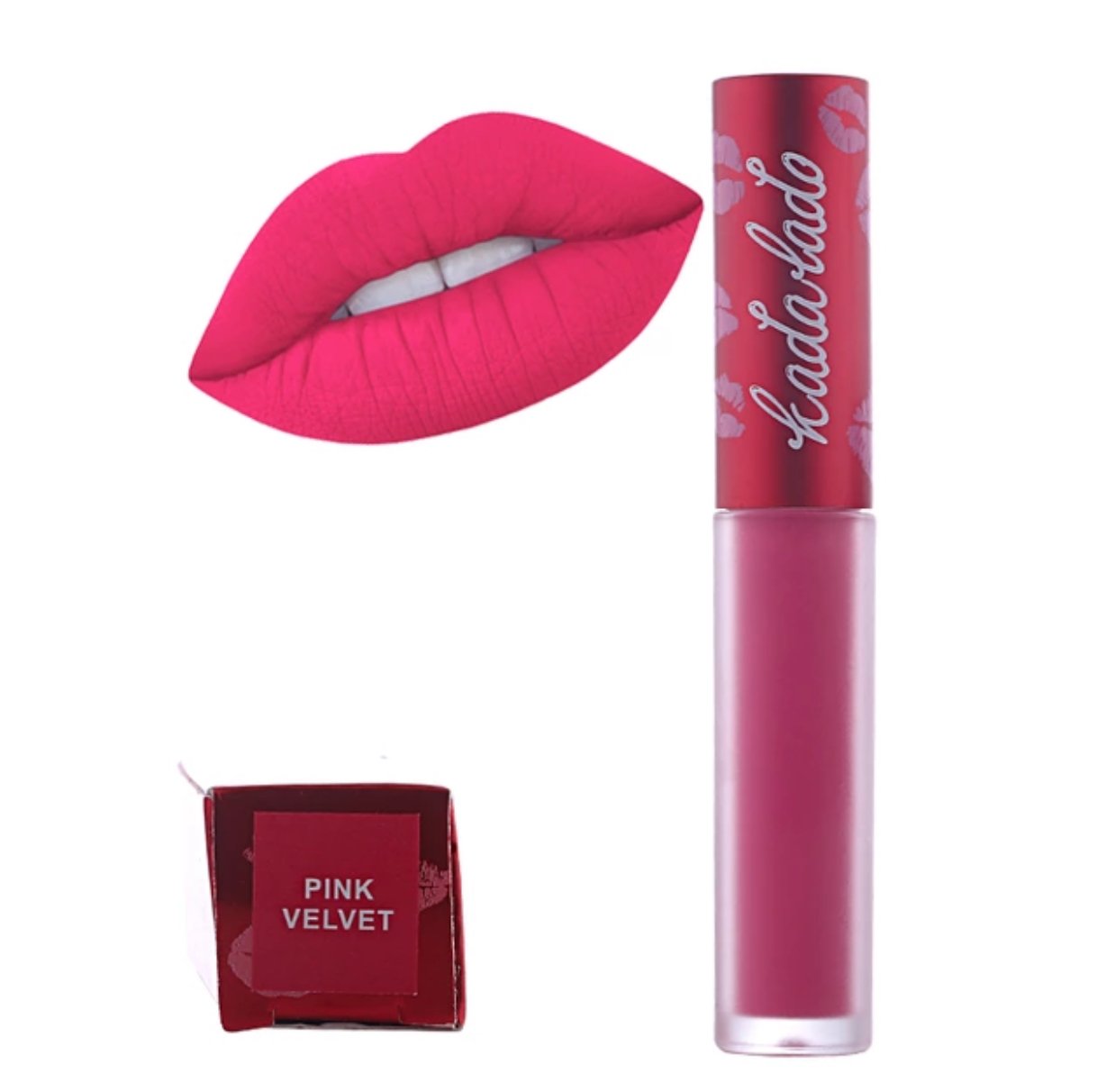 velvet pink lipstick