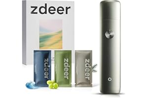 ZDEER Smart Electric Oral Spray - Probiotic Mouth Spray Fresh Breath, Alcohol Free Breath Spray for Bad Breath, Rechargeable, Travel Size, Various Flavors with 3 Flavors Cartridges