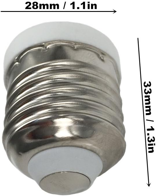 DZYDZR 6 Pack E27 to E12 Bulb Converter Adapter for LED Light Lamp - Image 4