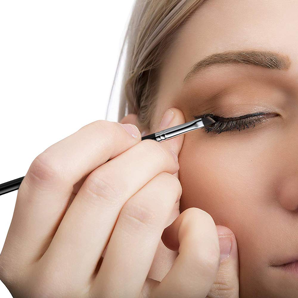 Eyeliner Makeup Brush Makeup Angle Eyebrow Kabuki Brush Eigshow Portable Eye Powder Foundation Brush, Beauty Cosmetic Tool