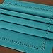 Grelucgo Handmade Hemstitch Short Teal Table Runner Dresser Scarf, Rectangular 14 by 48 Inch