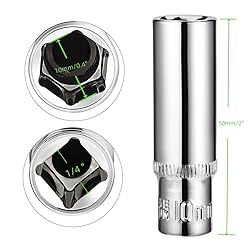 QLXHBOT 1/4 Inch Drive 10mm 6-Point Deep