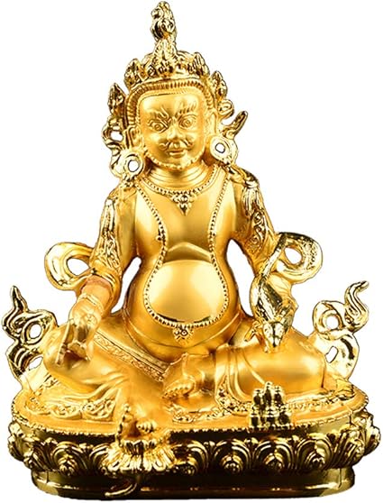 Lbylyh Home Decor Buddha Statue Gift Tibetan God Of Wealth Bodhisattva Gilding 15cm Gold Buddha Alloy Metal Buddhist Suppliers Buddha Statue Craft Amazon Co Uk Kitchen Home
