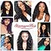 Water Wave Human Hair 3 Bundles 12 14 16 Inch 100% Unprocessed Human Hair Extensions For Women 100g/bundles 8A Brazilian Wet and Wavy Water Curly Human Hair Bundles Natural Black Color shuangya Hair