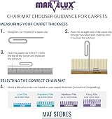 Marvelux 90x120cm Polycarbonate Chair Mat for Carpets view 9