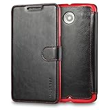 Nexus 6 Case Wallet,Mulbess [Layered Dandy][Vintage Series][Black] - [Ultra Slim][Wallet Case] - Leather Flip Cover With Credit Card Slot for Motorola Google Nexus 6