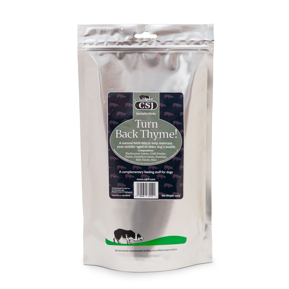 CSJ Turn Back Thyme 250g For The All Round Health Of An Older Dog