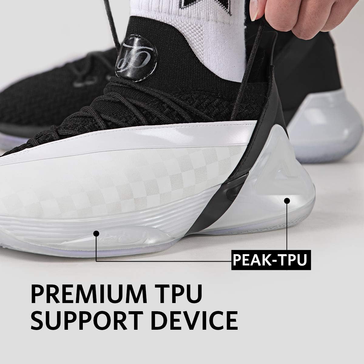  | PEAK Mens Basketball Shoes Tony Parker 7 Taichi Adaptive Cushioning Sneakers Non-Slip Sports Shoes for Running, Walking, Fitness | Basketball