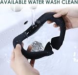 CBDYWVR VR Face Cover Silicone Sweatproof Washable Pad for VR Headset BLACK view 5