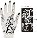XMASIR 30 Sheets Indian Temples Tattoo Stencils Body Art Painting Templates Kit view 2