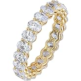 Amazon Essentials 14K Gold Plated Cubic Zirconia Stackable Statement Ring
