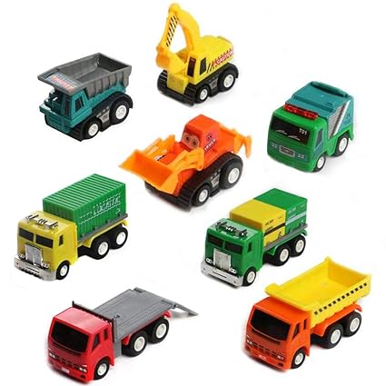 HALO NATION Miniature Car Mini Vehicle Building Small Cars Miniatures Toy Boy Girl 3 Years 8 Pieces
