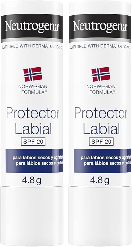 Fórmula Noruega Pack Bálsamo Labial SPF 20, 4,8 g, 2 uds