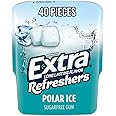 Extra Extra Refreshers Chewing Gum, Polar Ice, 40 Count