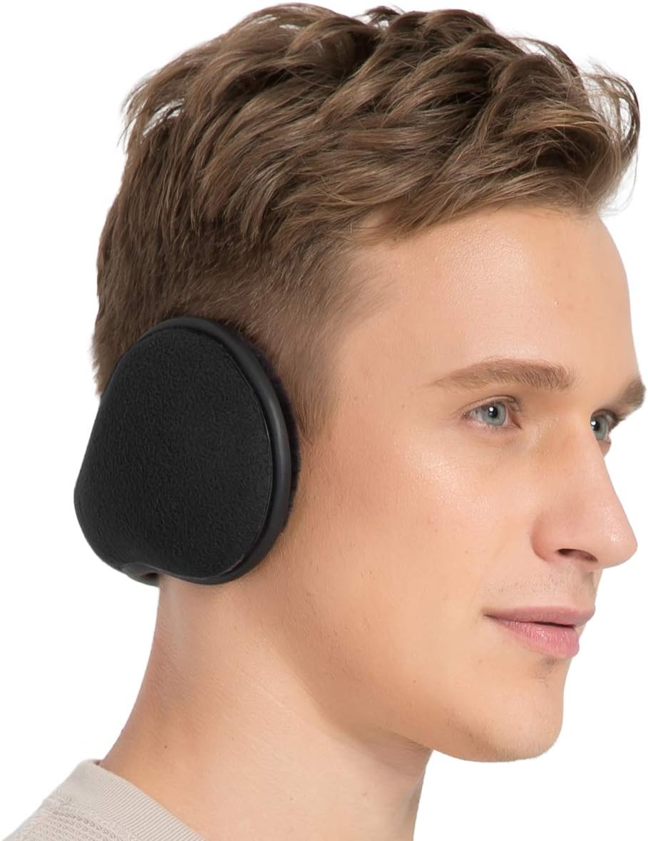 TALONITE Winter Ear Muffs (1 Pack/ 2 Pack/ 3 Pack) for Men & Women - Foldable Fleece Ear Warmers - Pefer for Outdoor Cycling Running Skiing - Behind The Head Earmuffs : Sports & Outdoors