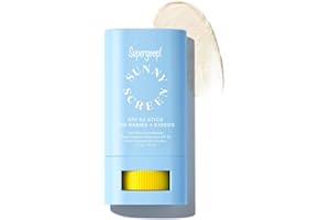 Supergoop! Sunnyscreen 100% Mineral Stick SPF 50, 0.7 oz - Face & Body Sunscreen for Babies & Kids - 100% Non-Nano Mineral Fo