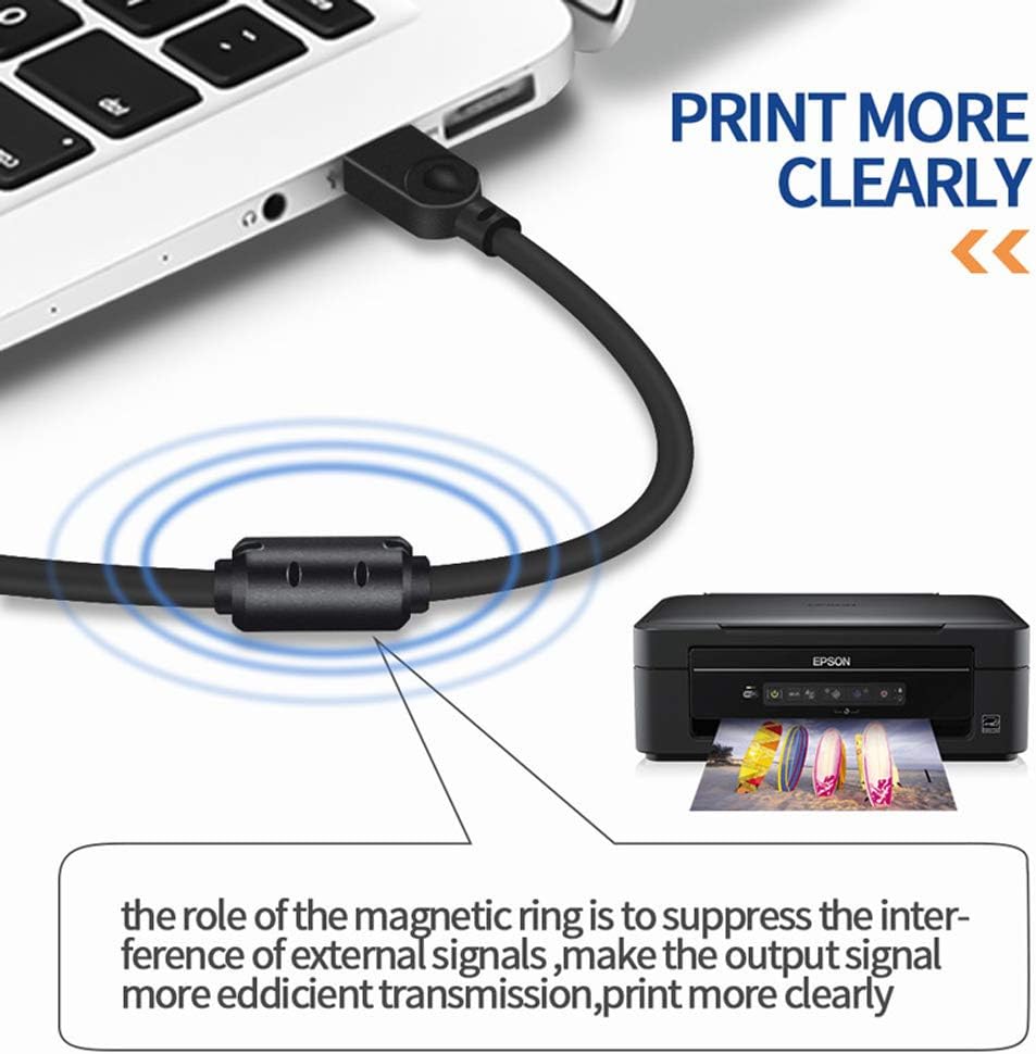 10m USB Printer Cable, USB 2.0 A-Male to B-Male Cable USB Type B Lead Scanner Cord for Printers like Canon Epson - Image 4
