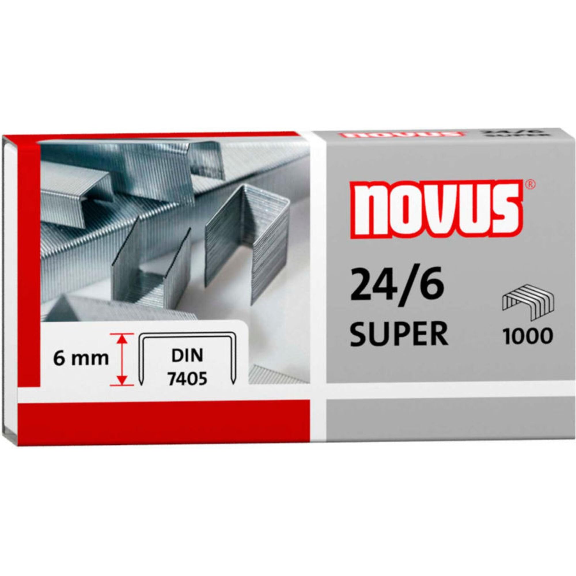 Novus staples 040-0026 24/6 DIN super pack of 1000