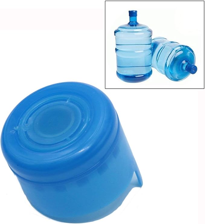 5X reusable water bottle snap on cap replacement for 55mm 35 gallon