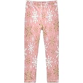 Boccsty Christmas Leggings Winter Kids Yoga Pants Dance Active Tights 4T-10T