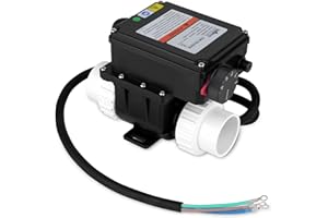 Ebusin 220V 3KW Spa Hot Tub Heater with Adjustable Temperature Thermostat, Inflatable Pool Heater for above Ground Pools, Hot Tubs & Inflatable bathtub，H30-RS1